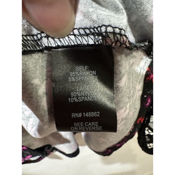 Torrid Women's Black Baby-doll Lace Super Soft Mix Tiered Button Down Top 18-20 - Picture 6 of 10